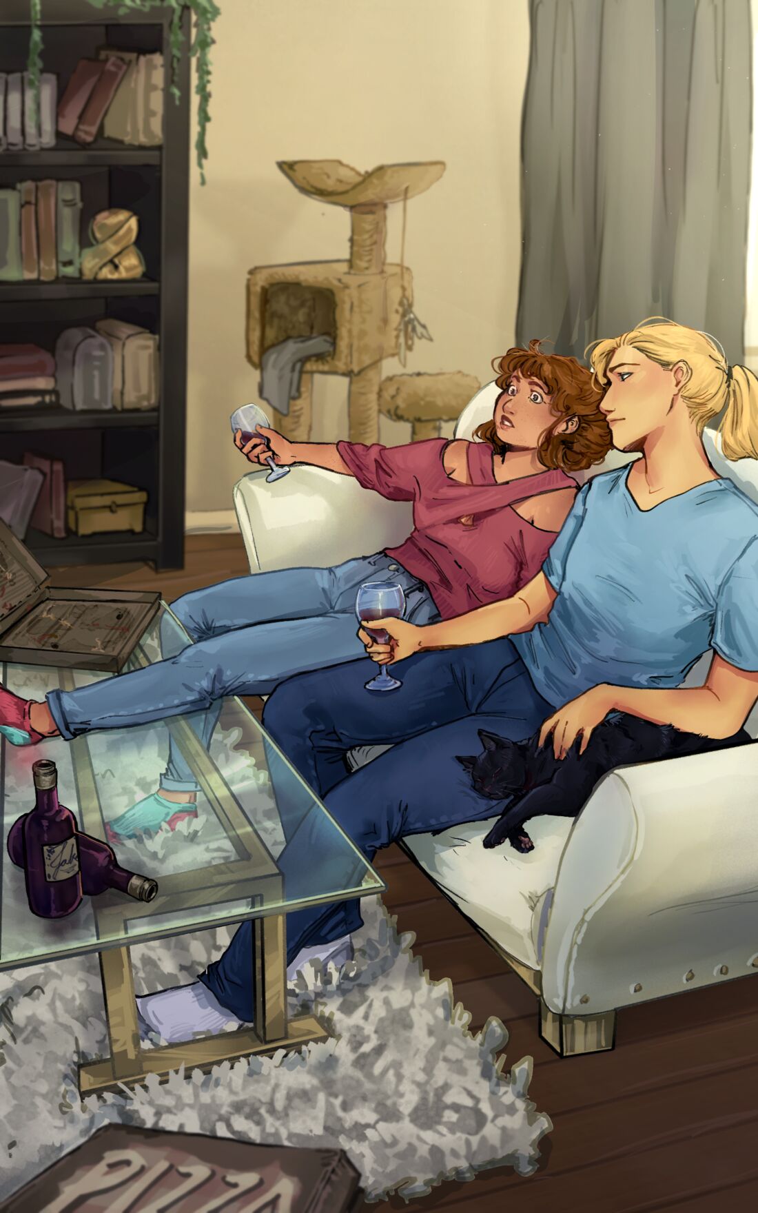 Character art: Tricia in reflection